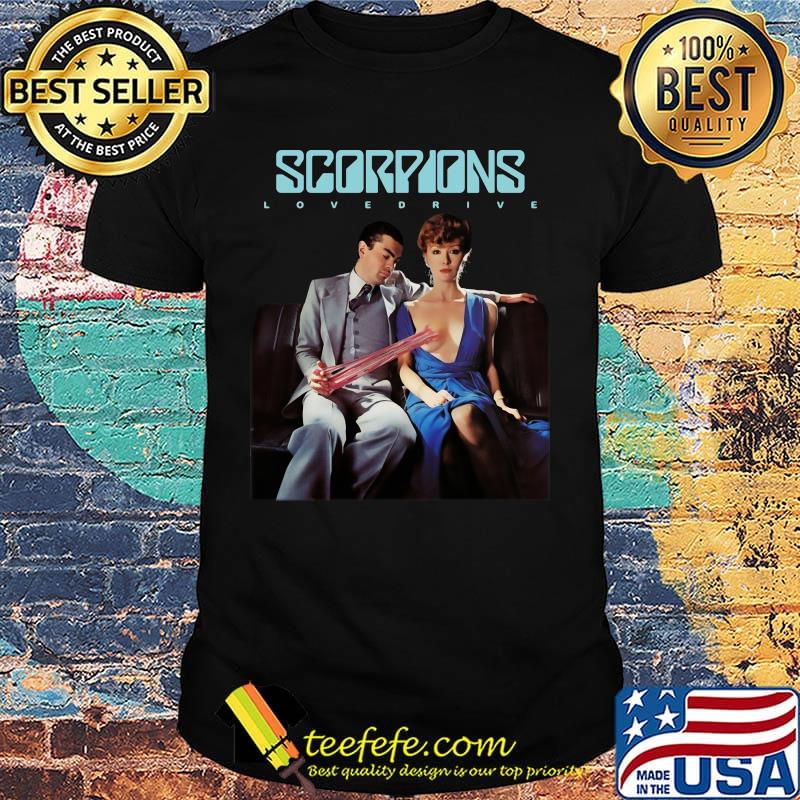 Scorpions lovedrive rock metal band logo shirt