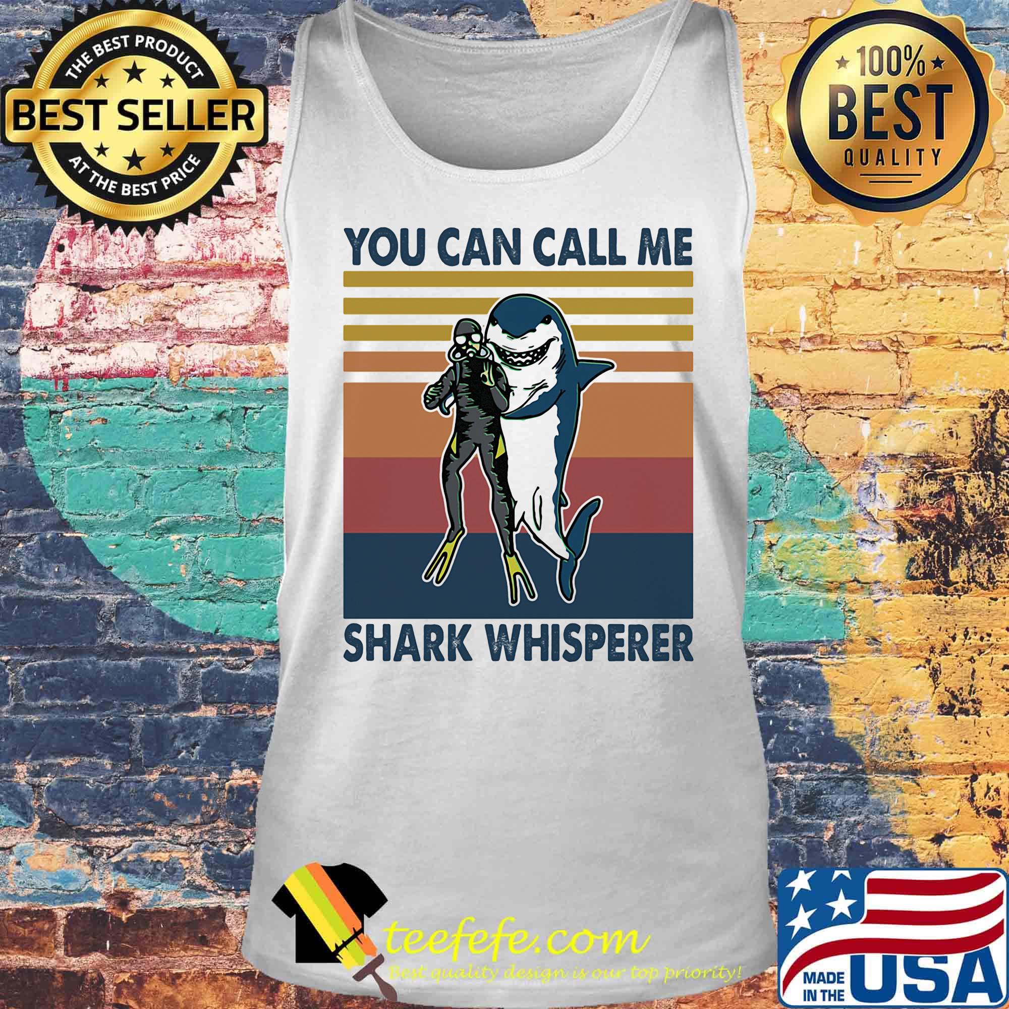 Scuba diving you can call me shark whisperer vintage retro s Tank top Scuba diving you can call me shark whisperer vintage retro s Tank top