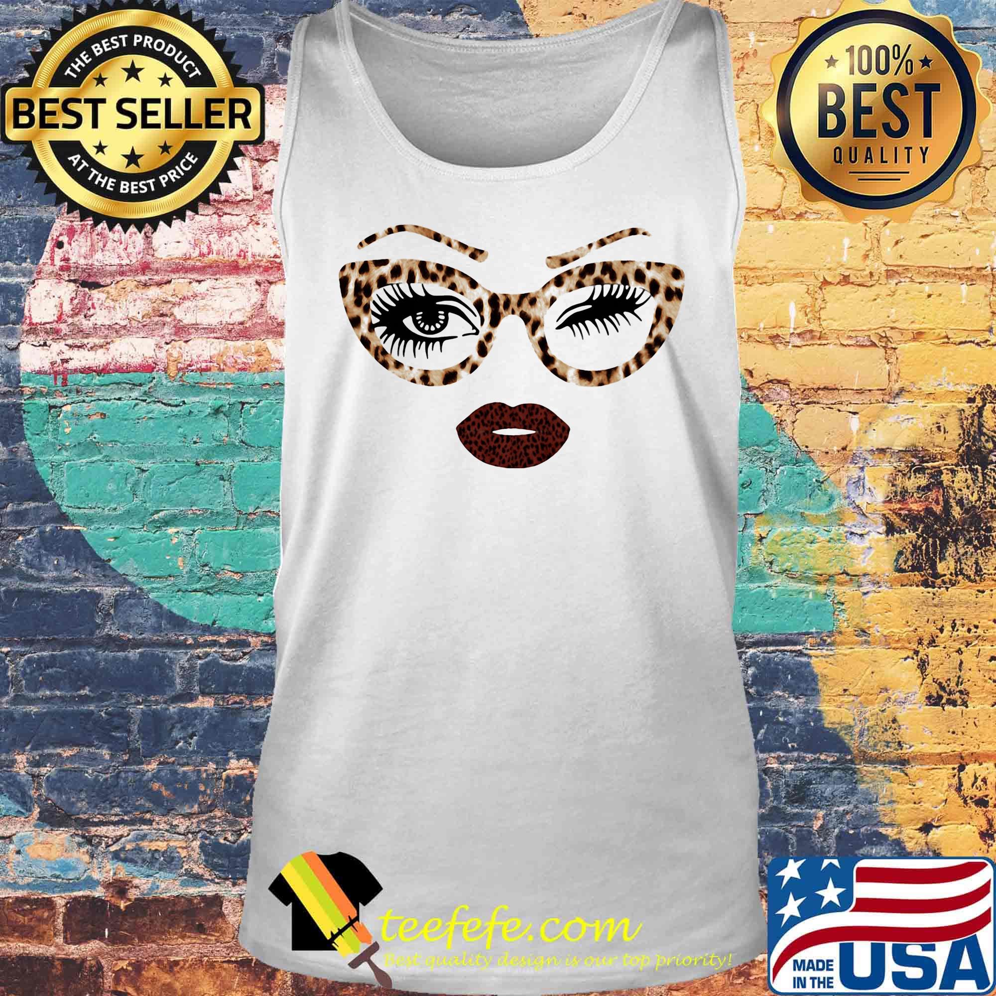 She face glasses leopard skin s Tank top She face glasses leopard skin s Tank top