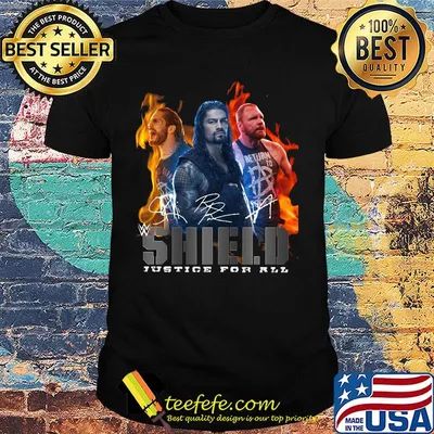 Shield justice for all signatures shirt