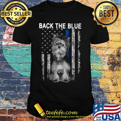 Shih tzu back the blue american flag independence day shirt