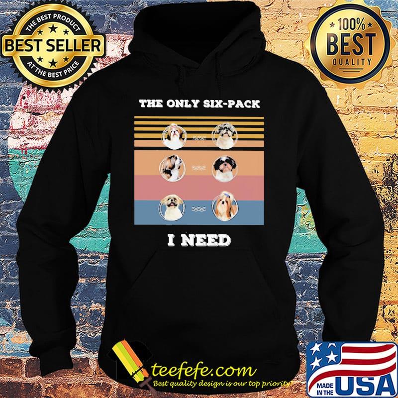 Shih Tzu Maltese the only six-pack I need vintage retro s Hoodie Shih Tzu Maltese the only six-pack I need vintage retro s Hoodie