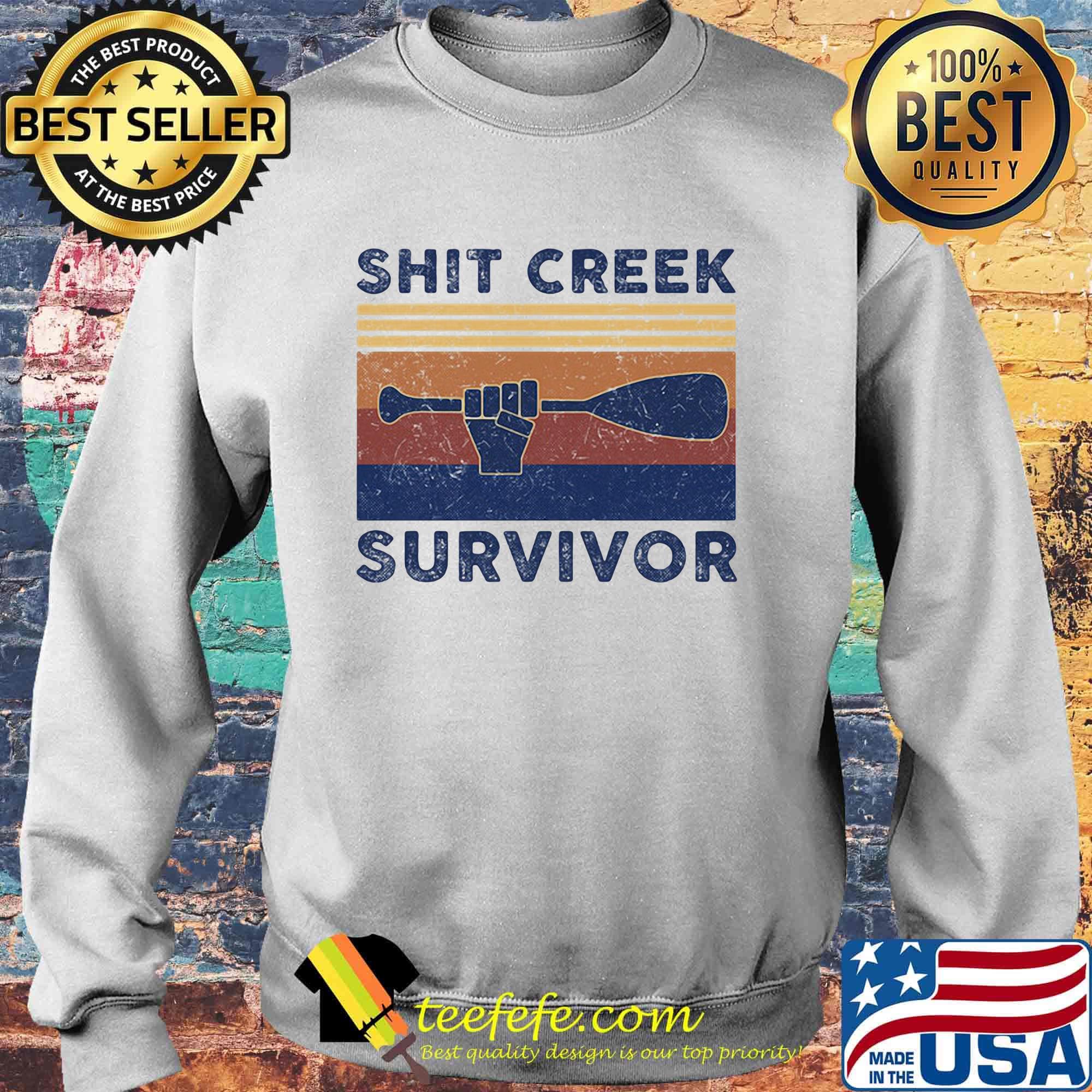 Shit creek survivor vintage retro s Sweater Shit creek survivor vintage retro s Sweater