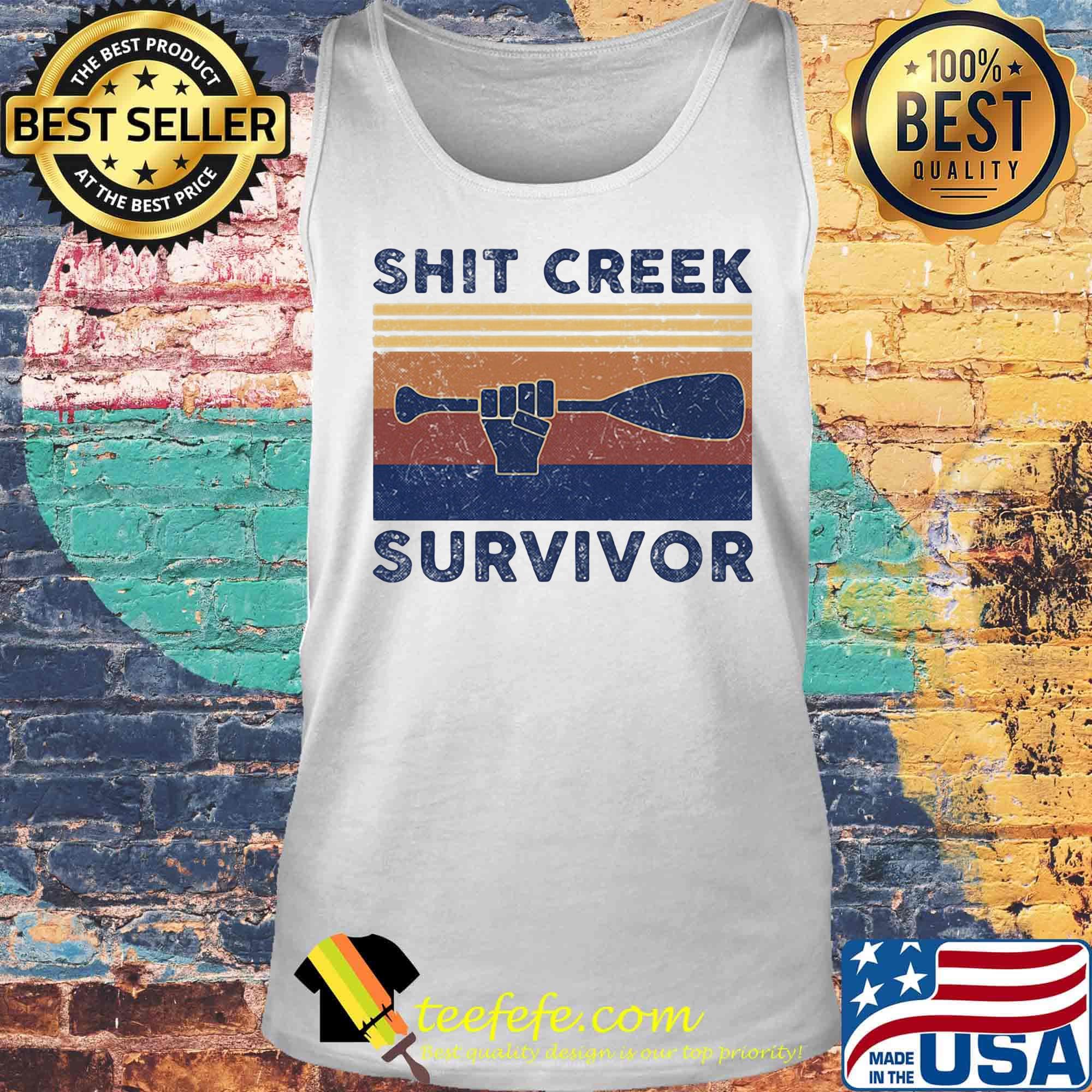 Shit creek survivor vintage retro s Tank top Shit creek survivor vintage retro s Tank top
