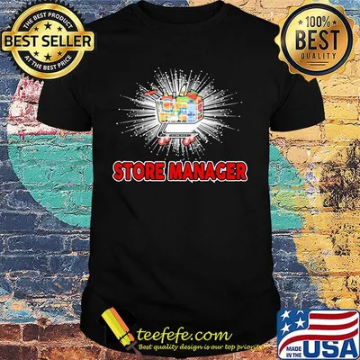 Shopping store manager light shirt
