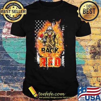 Skeleton firefighter back the red fire american flag independence day shirtSkeleton firefighter back the red fire american flag independence day shirt