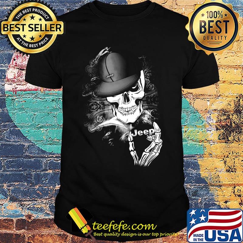 Skeleton skull jeep logo shirt