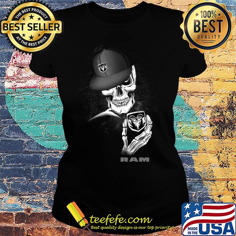 Skeleton skull ram logo s Ladies tee Skeleton skull ram logo s Ladies tee