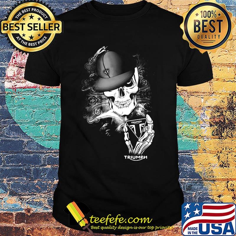 Skeleton skull triumph logo shirt Skeleton skull triumph logo shirt