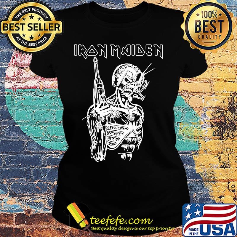 Skeleton veteran iron maiden s Ladies tee Skeleton veteran iron maiden s Ladies tee