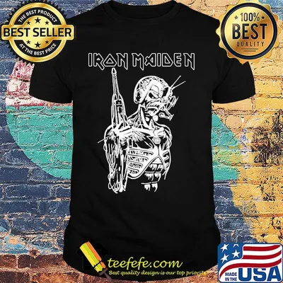 Skeleton veteran iron maiden shirt