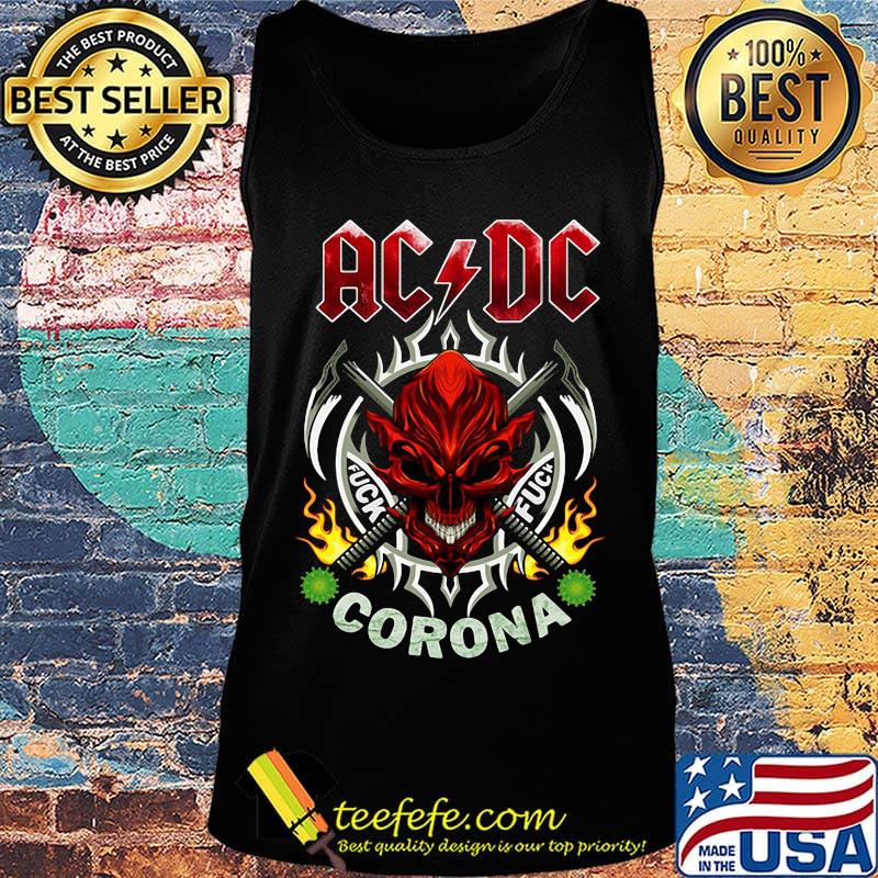 Skull acdc fuck coronavirus s Tank top Skull acdc fuck coronavirus s Tank top