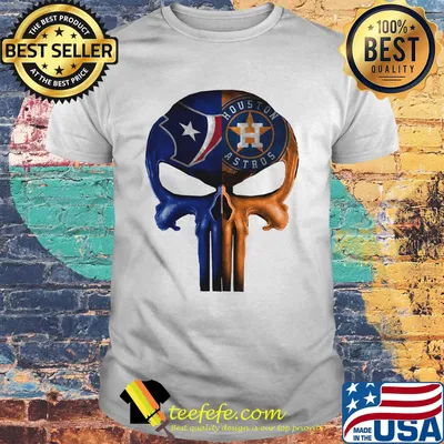 Skull houston texas and houston astros shirt