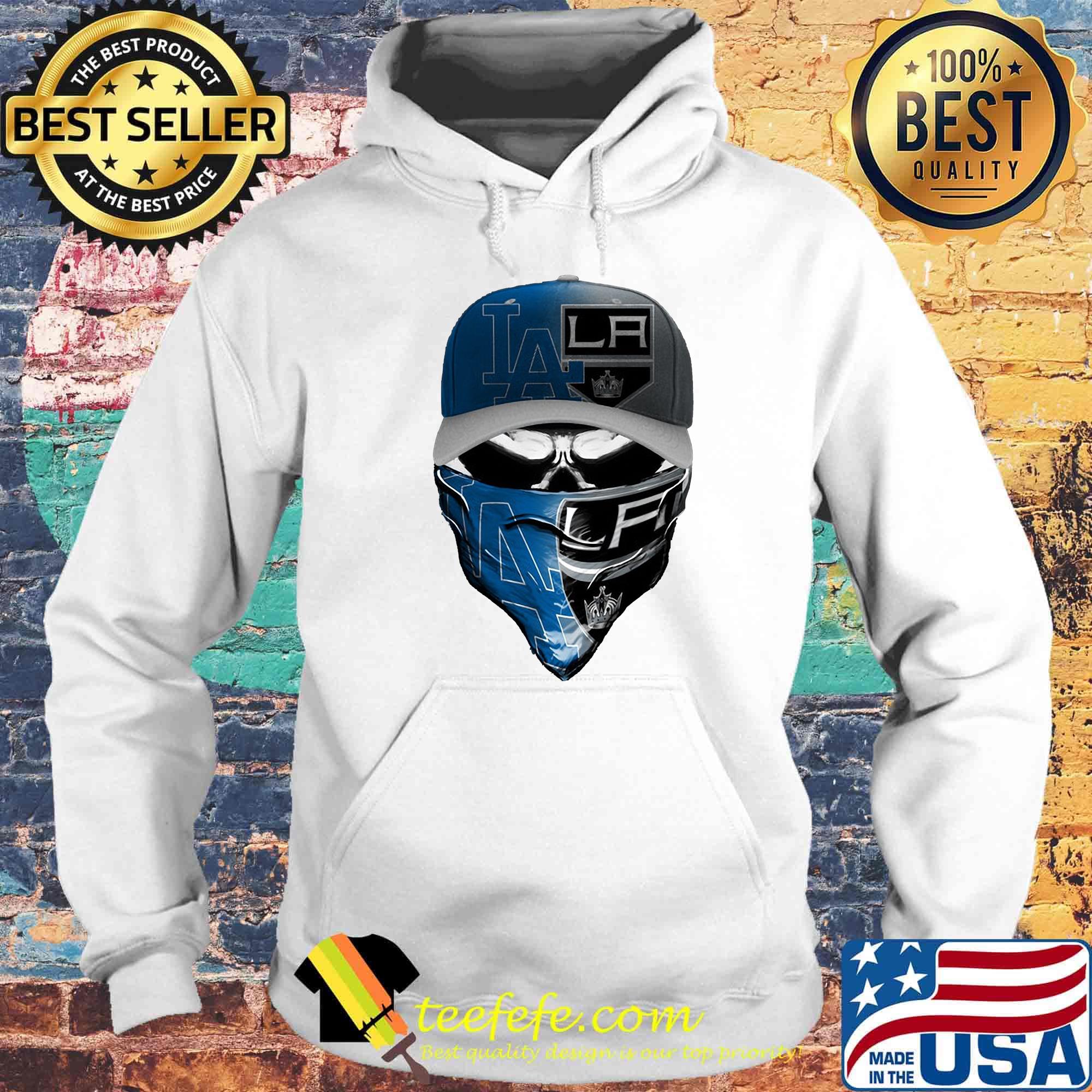 Skull mask los angeles dodgers and los angeles raiders s Hoodie Skull mask los angeles dodgers and los angeles raiders s Hoodie