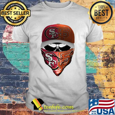 Skull mask san francisco 49ers and san francisco giants shirt