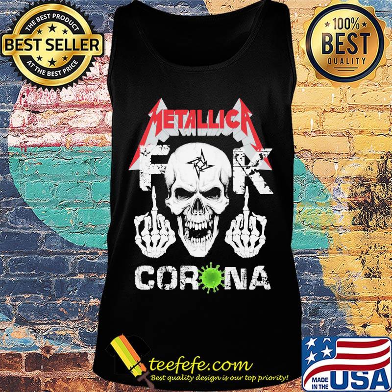 Skull metallica fuck corona covid-19 s Tank top Skull metallica fuck corona covid-19 s Tank top
