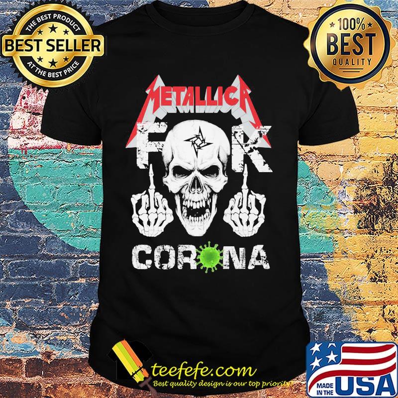 Skull metallica fuck corona covid-19 shirt Skull metallica fuck corona covid-19 shirt