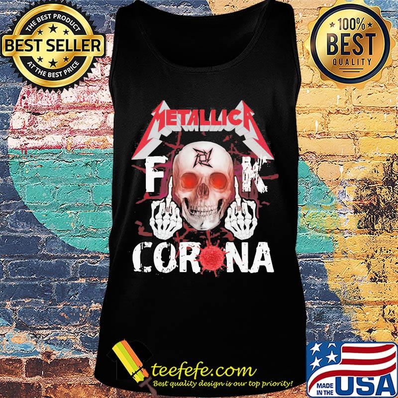 Skull metallica fuck coronavirus blood s Tank top Skull metallica fuck coronavirus blood s Tank top