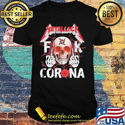 Skull metallica fuck coronavirus blood shirt