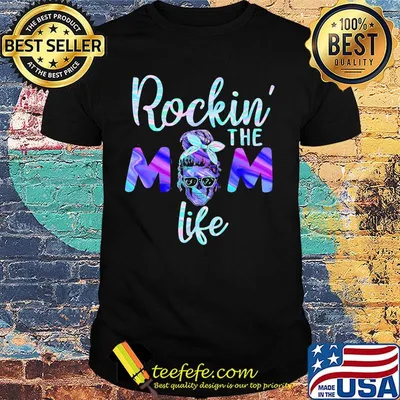 Skull rockin the mom life shirt