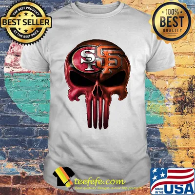 Skull san francisco 49ers and san francisco giants shirt