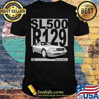 Sl500 r129 mercedes benz logo shirt