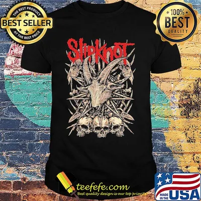 Slipknot band skulls skeleton goats shirt
