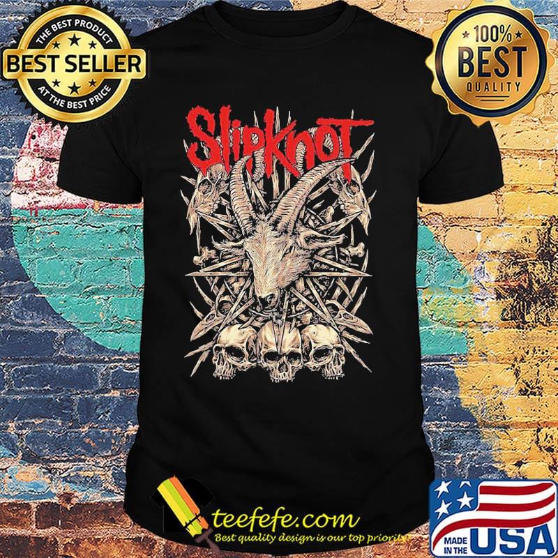 Slipknot band skulls skeleton goats shirt