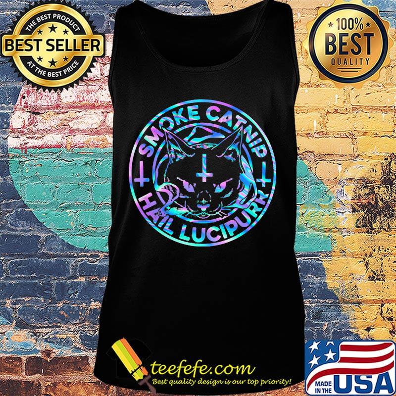 Smoke catnip hail lucipurr cat jesus s Tank top Smoke catnip hail lucipurr cat jesus s Tank top