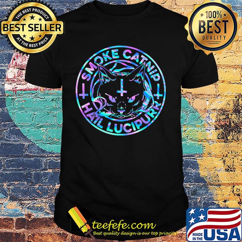 Smoke catnip hail lucipurr cat jesus shirt Smoke catnip hail lucipurr cat jesus shirt