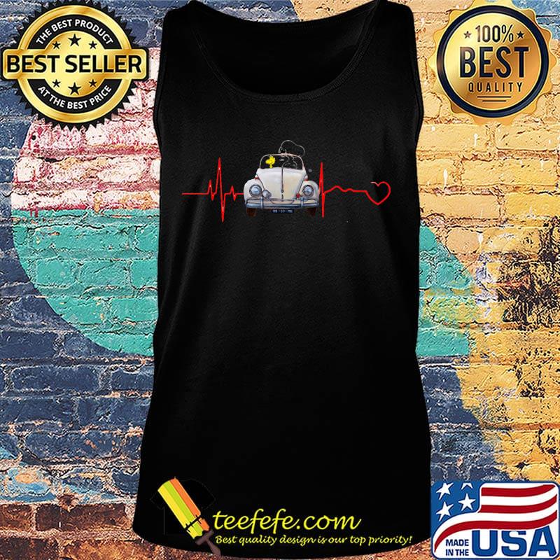 Snoopy and woodstock driving car heartbeat s Tank top Snoopy and woodstock driving car heartbeat s Tank top