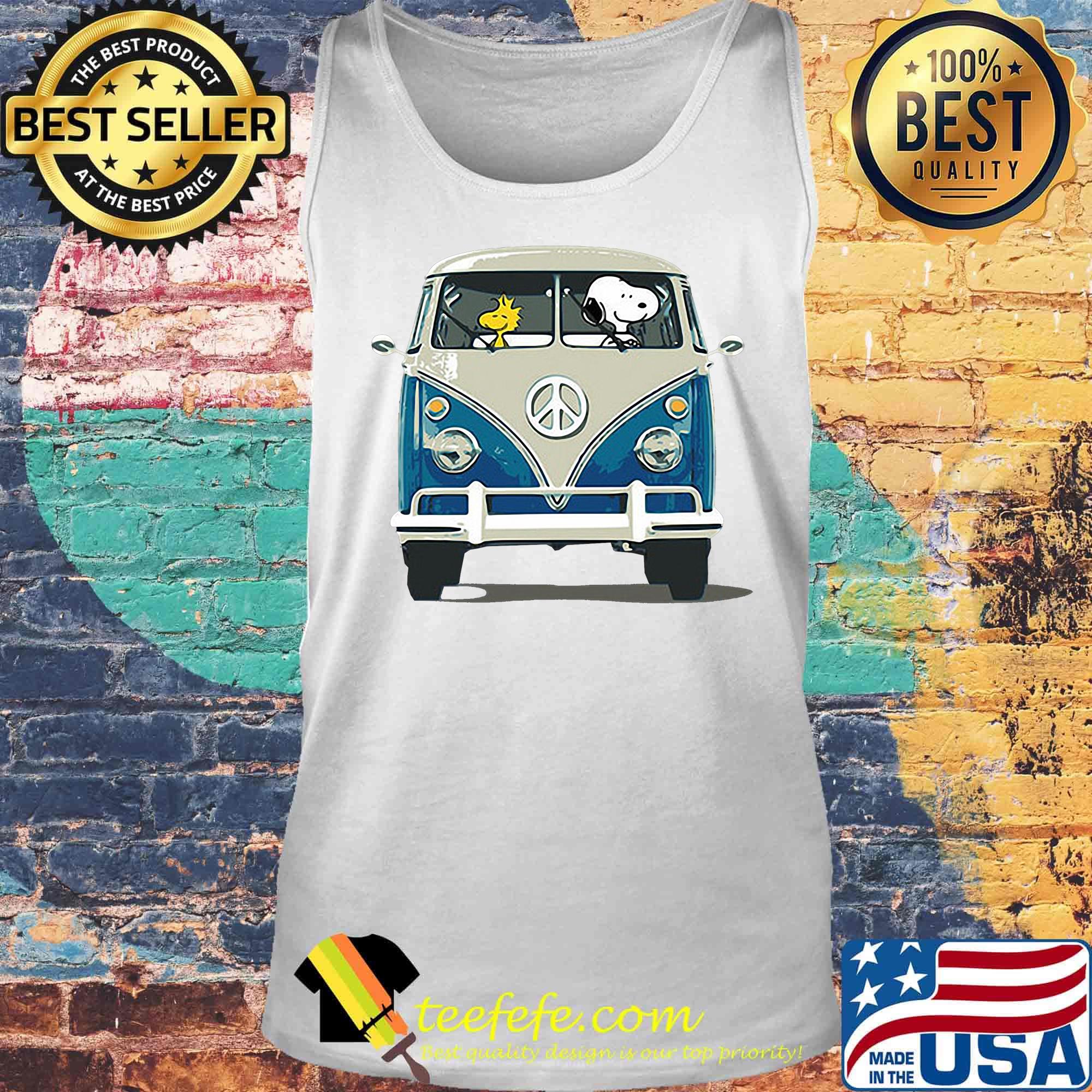 Snoopy and woodstock driving peace bus s Tank top Snoopy and woodstock driving peace bus s Tank top