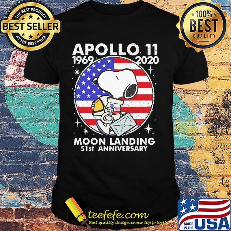 Snoopy apollo 11 1969 2020 moon landing 51st anniversary american flag independence day shirt Snoopy apollo 11 1969 2020 moon landing 51st anniversary american flag independence day shirt