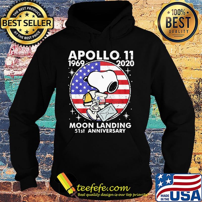 Snoopy apollo 11 1969 2020 moon landing 51st anniversary american flag independence day stars s Hoodie Snoopy apollo 11 1969 2020 moon landing 51st anniversary american flag independence day stars s Hoodie