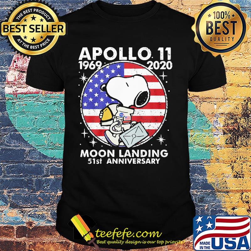 Snoopy apollo 11 1969 2020 moon landing 51st anniversary american flag independence day stars shirt Snoopy apollo 11 1969 2020 moon landing 51st anniversary american flag independence day stars shirt