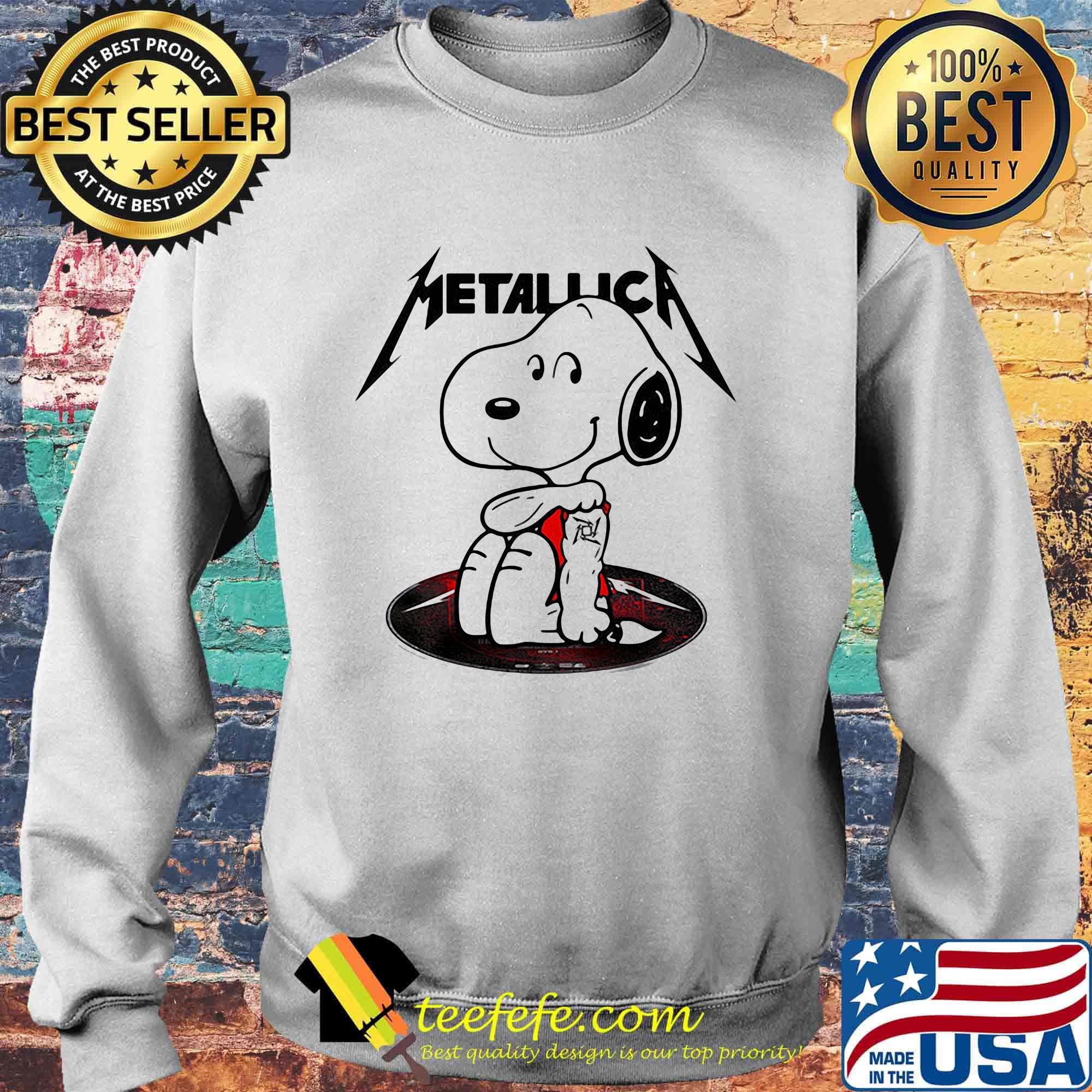 Snoopy cd metallica band s Sweater Snoopy cd metallica band s Sweater
