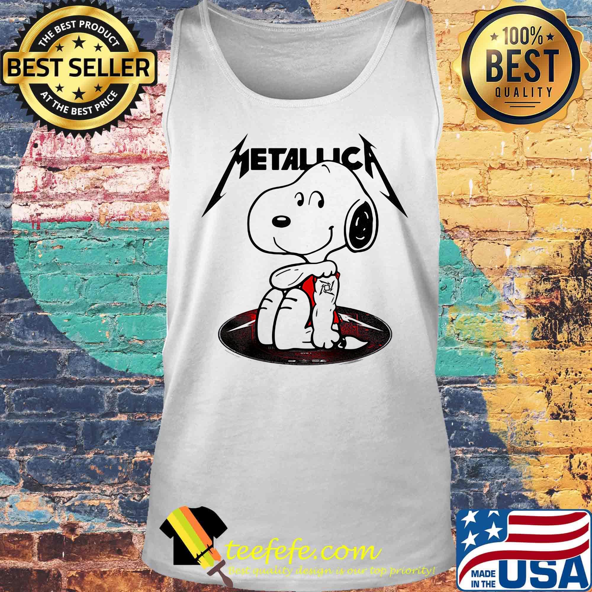 Snoopy cd metallica band s Tank top Snoopy cd metallica band s Tank top