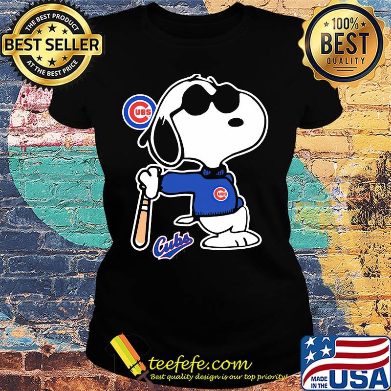 Snoopy chicago cubs baseball player s Ladies tee Snoopy chicago cubs baseball player s Ladies tee