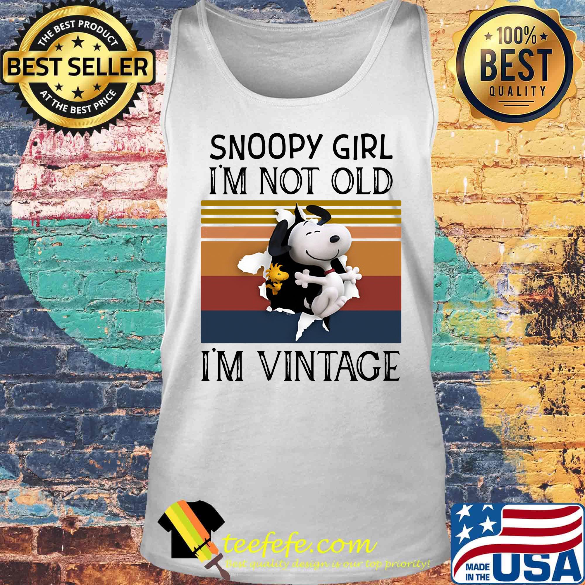 Snoopy girl i'm not old i'm vintage retro s Tank top Snoopy girl i'm not old i'm vintage retro s Tank top