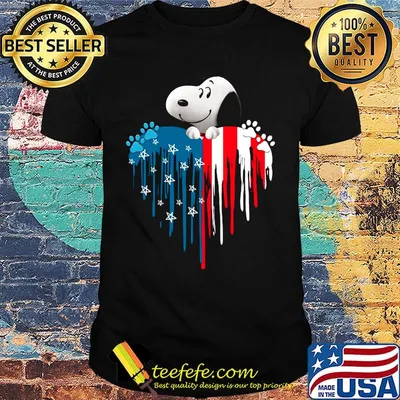 Snoopy heart america 4th of july independence day shirt
