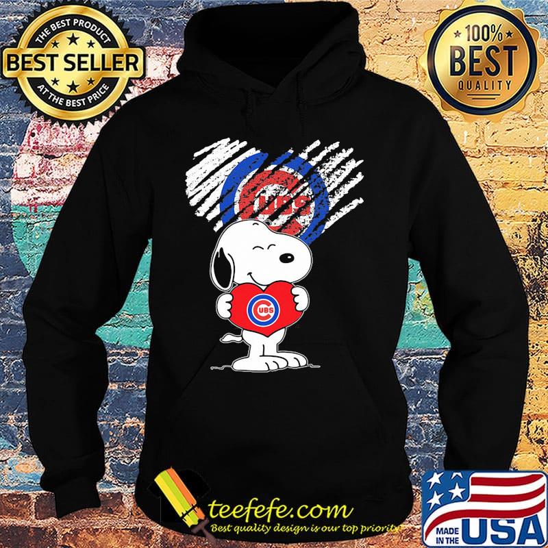 Snoopy hug heart chicago cubs baseball logo s Hoodie Snoopy hug heart chicago cubs baseball logo s Hoodie