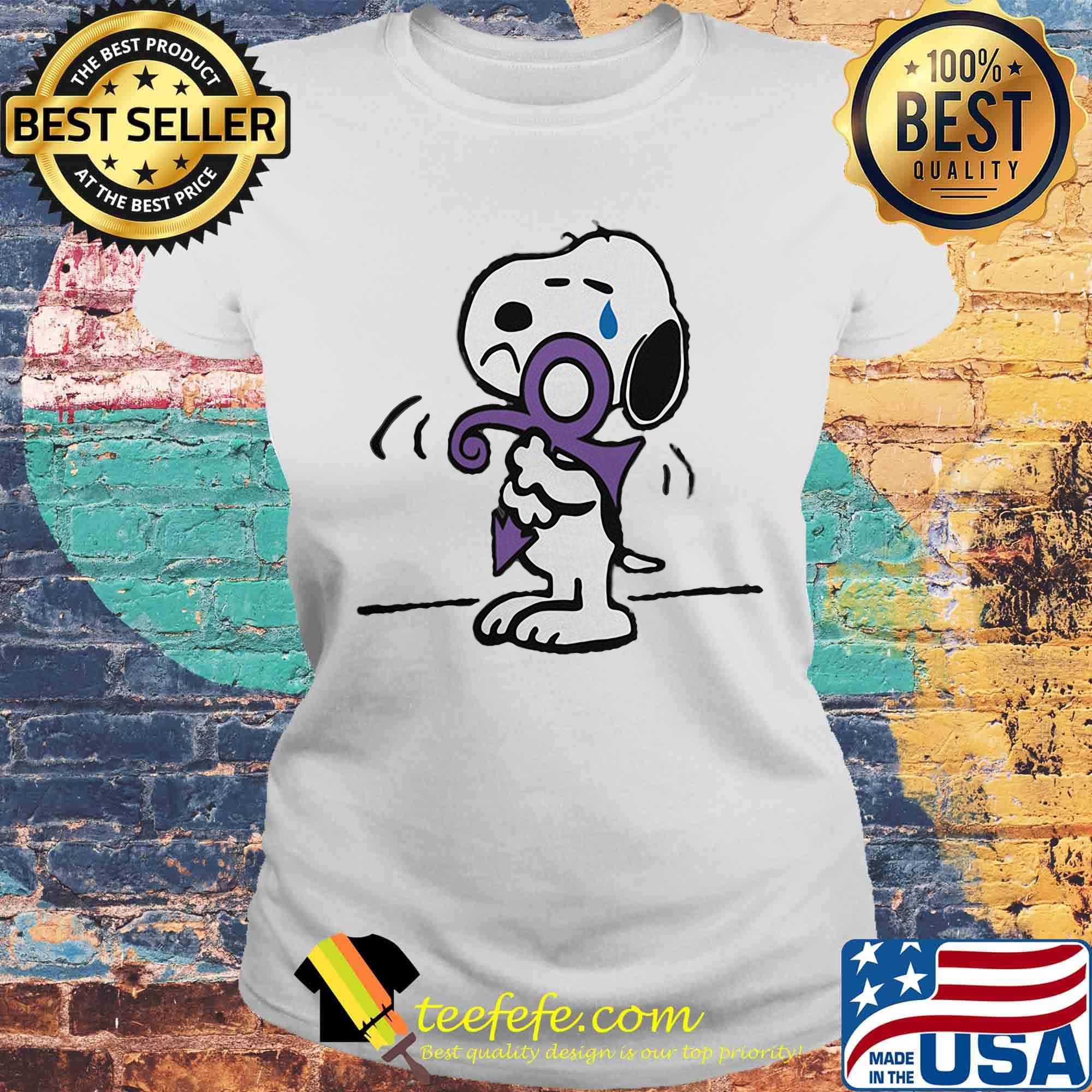 Snoopy hug prince logo s Laides tee Snoopy hug prince logo s Laides tee