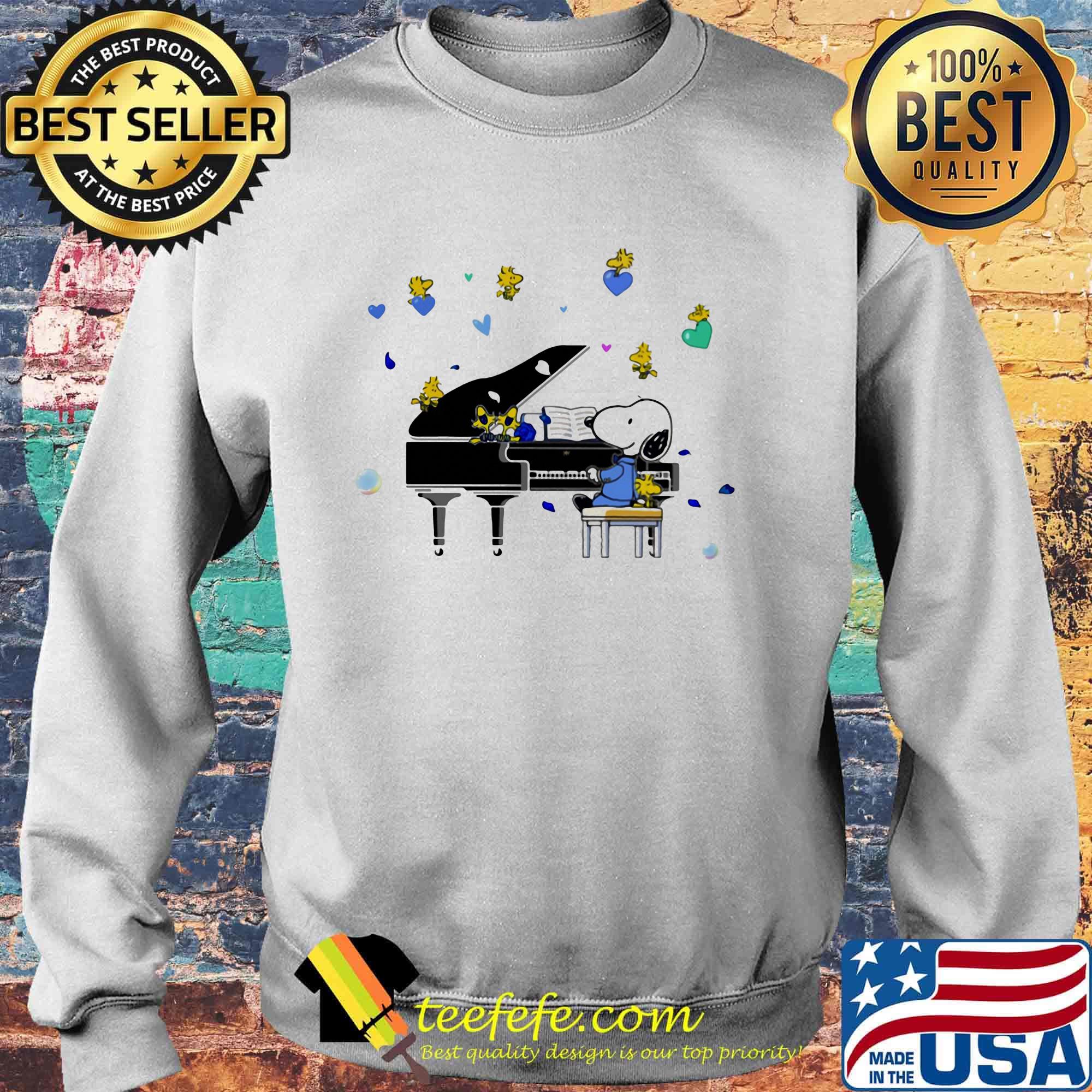 Snoopy playing piano woodstock hearts s Sweater Snoopy playing piano woodstock hearts s Sweater