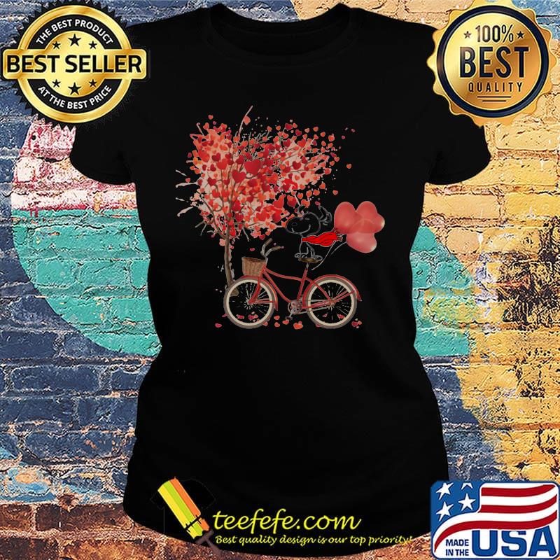 Snoopy ride a bicycle ride a bicycle pine needles fall baloon s Ladies tee Snoopy ride a bicycle ride a bicycle pine needles fall baloon s Ladies tee