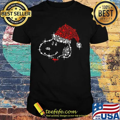 Snoopy santa merry christmas diamond shirt