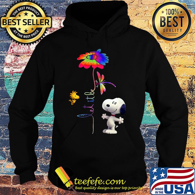 Snoopy woodstock and butterfly let it be flower s Hoodie Snoopy woodstock and butterfly let it be flower s Hoodie