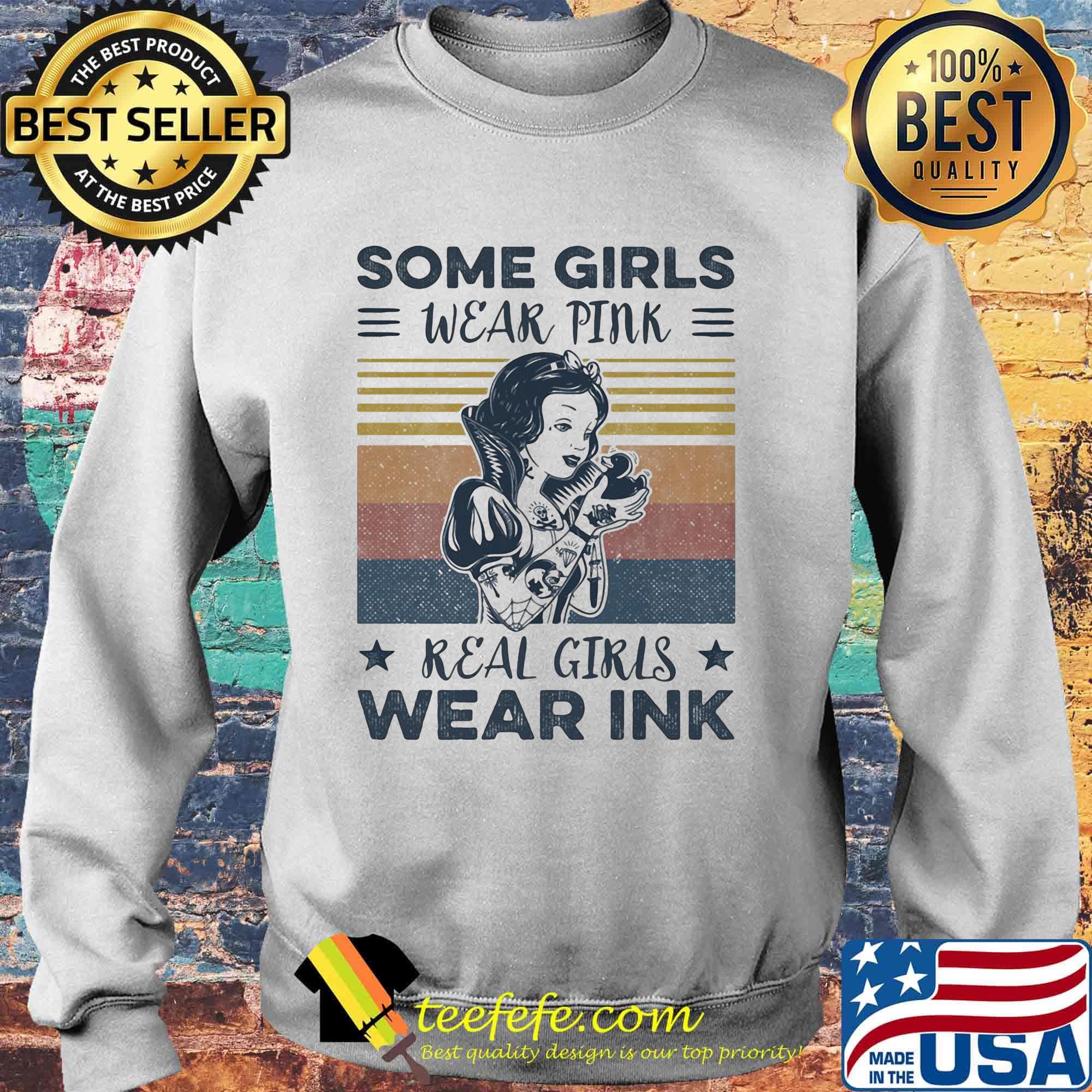 Snow white tattoos some girls wear pink real girls wear ink stars vintage retro s Sweater Snow white tattoos some girls wear pink real girls wear ink stars vintage retro s Sweater