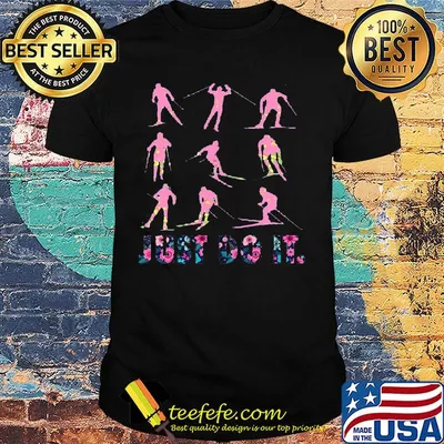 Snowboarding just do it flowers shirt