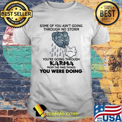 Some of you ain't going through no storm you're going through Karma from the fake things you were doing shirt