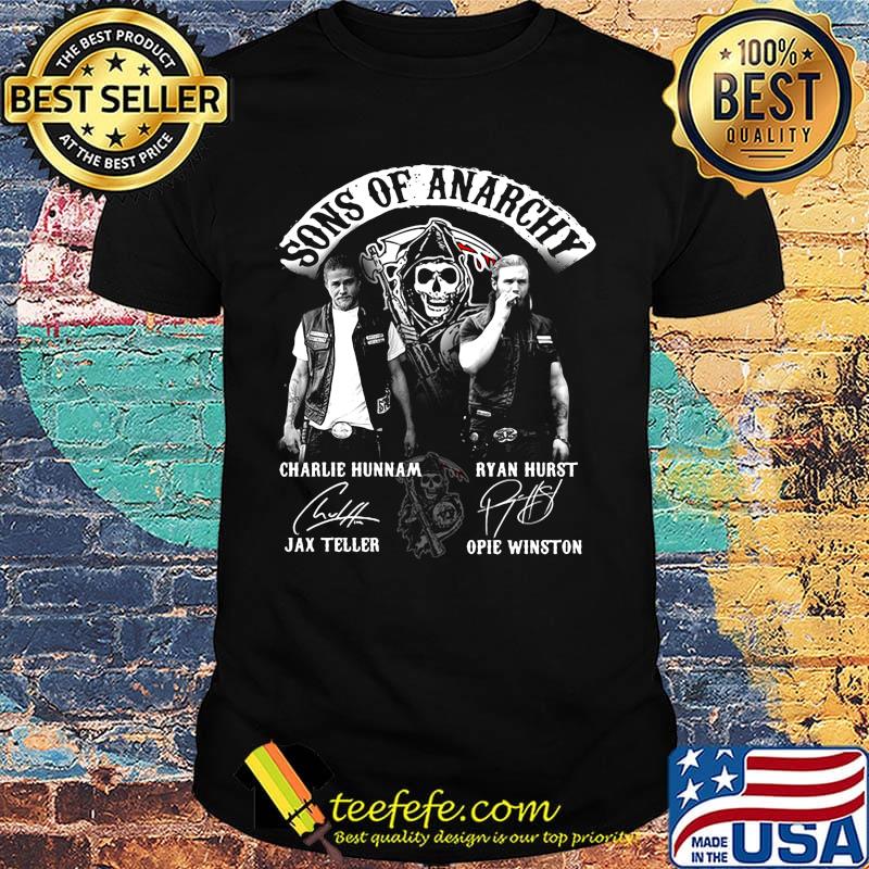 Sons of anarchy characters signatures shirt Sons of anarchy characters signatures shirt